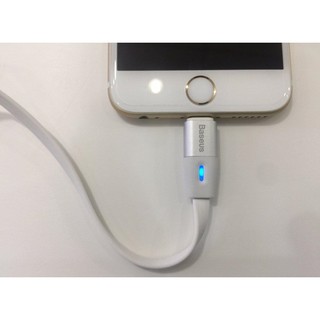 Cáp sạc lightning tự ngắt đầu báo đèn led Baseus