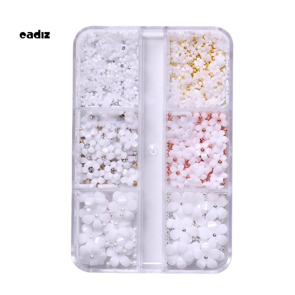 Phụ Kiện Trang Trí Móng Tay Hình Hoa 3D Tinh Tế Chống Phai Màu