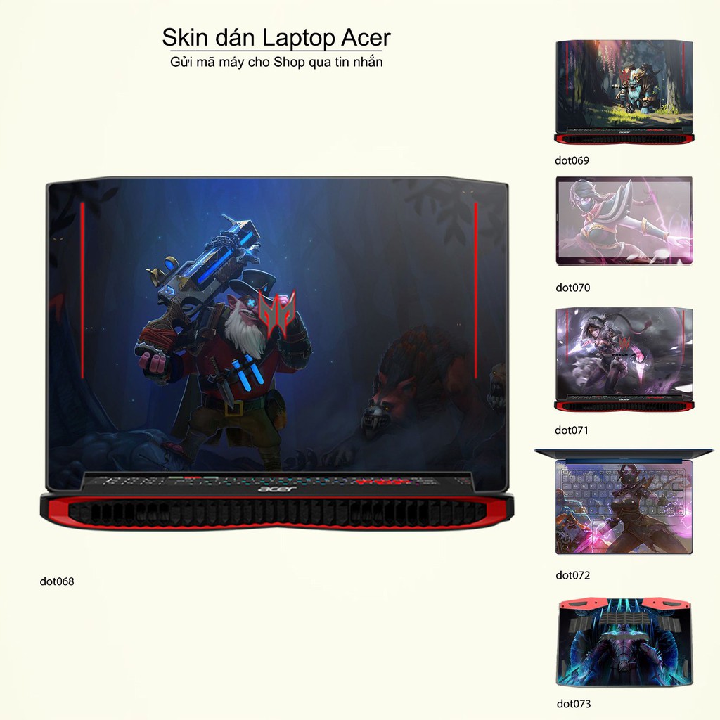 Skin dán Laptop Acer in hình Dota 2 _nhiều mẫu 12 (inbox mã máy cho Shop)