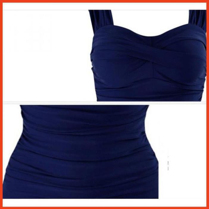 Áo Tắm Nữ 1 Mảnh Duyên Dáng Kín Đáo (Có Quần Bên Trong Váy) Bikini House Liền Thân Cao Cấp  ྇  ྇