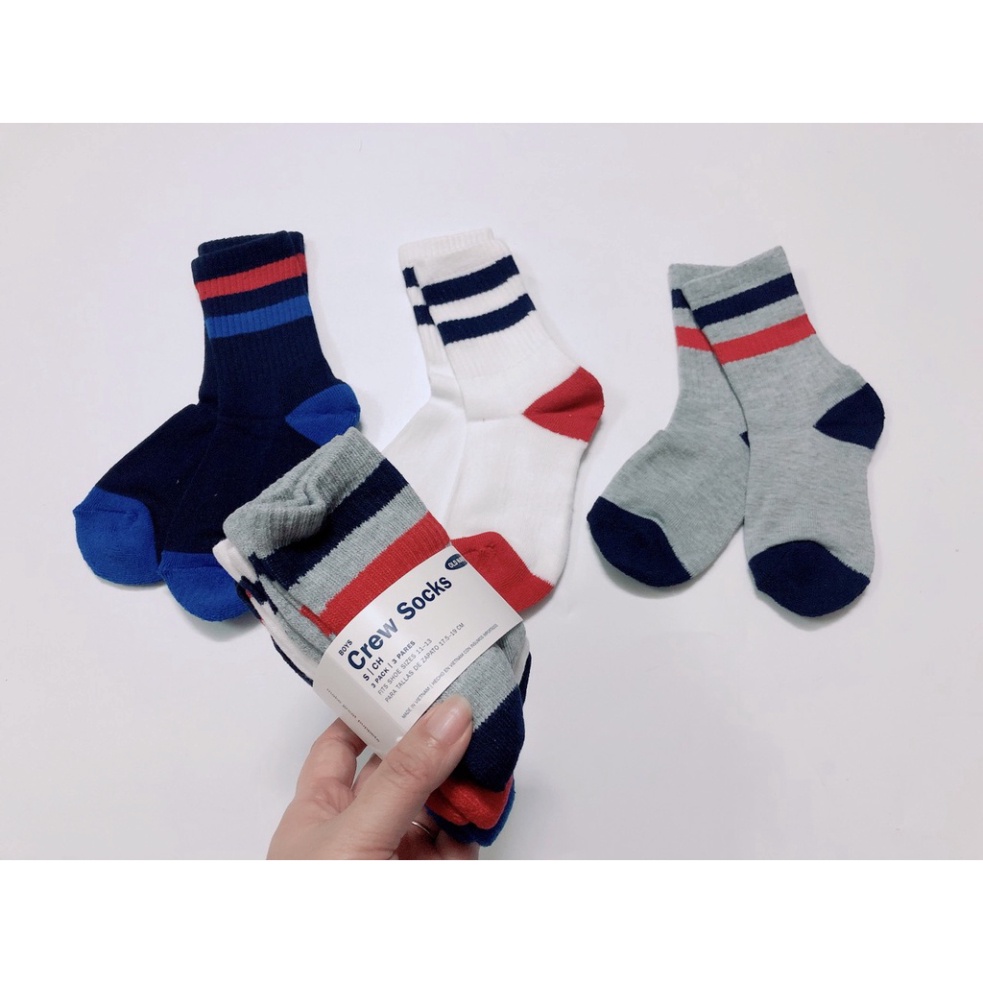 Set 3 tất trẻ em cổ cao có đệm gan bàn chân 0ld Navy. HA2467