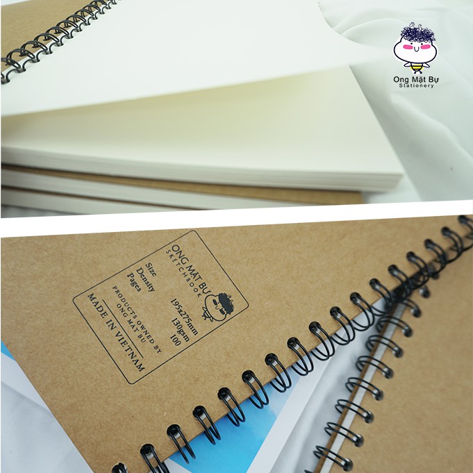 Sổ vẽ phác thảo Sketchbook Style Nhật Bản 100 Trang Sổ Vẽ 130Gsm