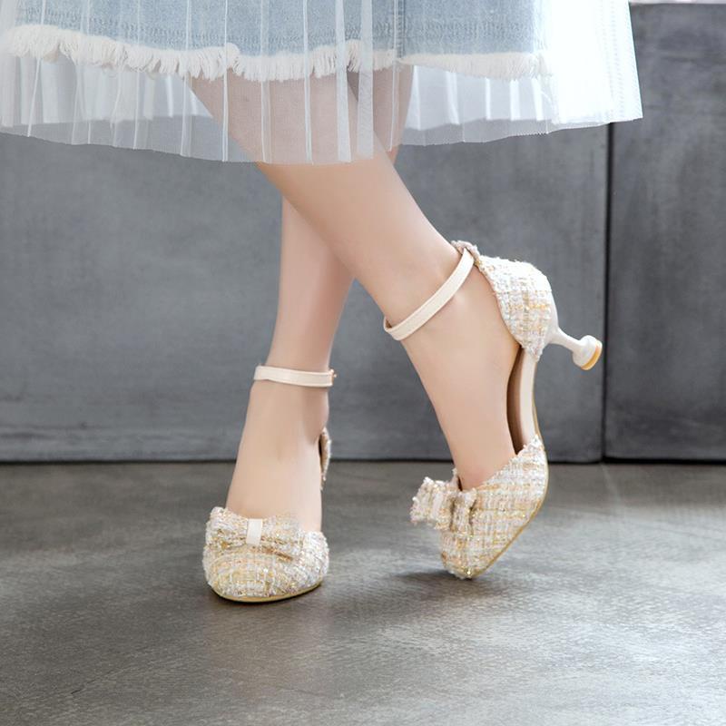 Giày Sandal Cao Gót Thời Trang Mùa Hè 2021 Cho Bé Gái 9 Tuổi