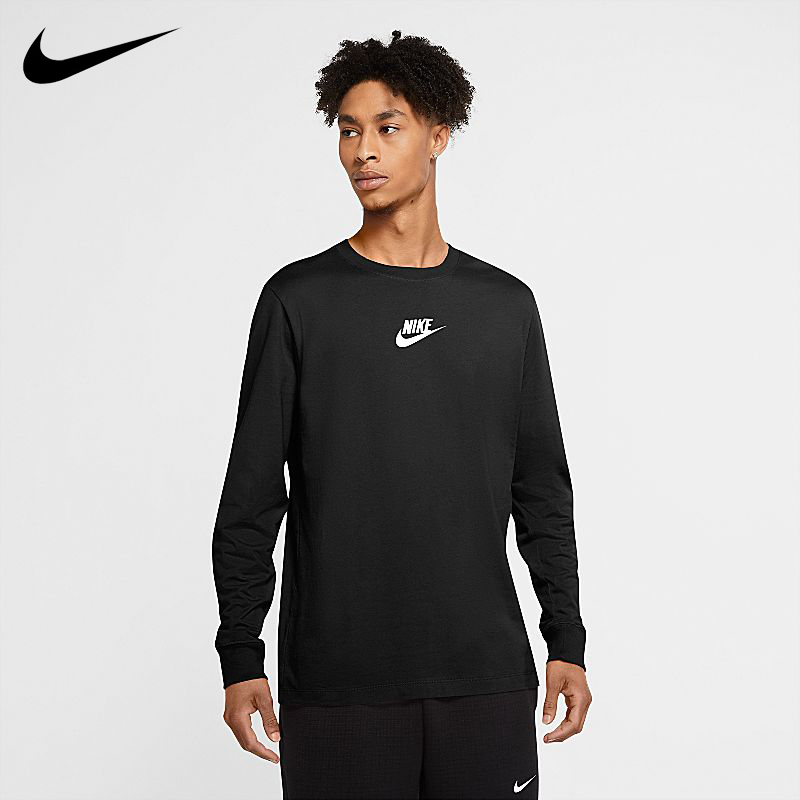 Áo Thun Thể Thao Nike Cổ Tròn Dài Tay Cuirane + + + - 100% Chính Hãng Dành Cho Nam