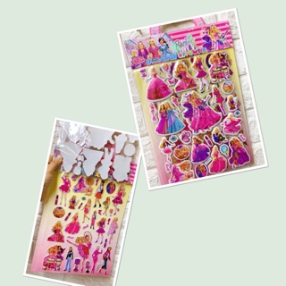 Sticker 2 tấm hình dán công chúa cho bé
