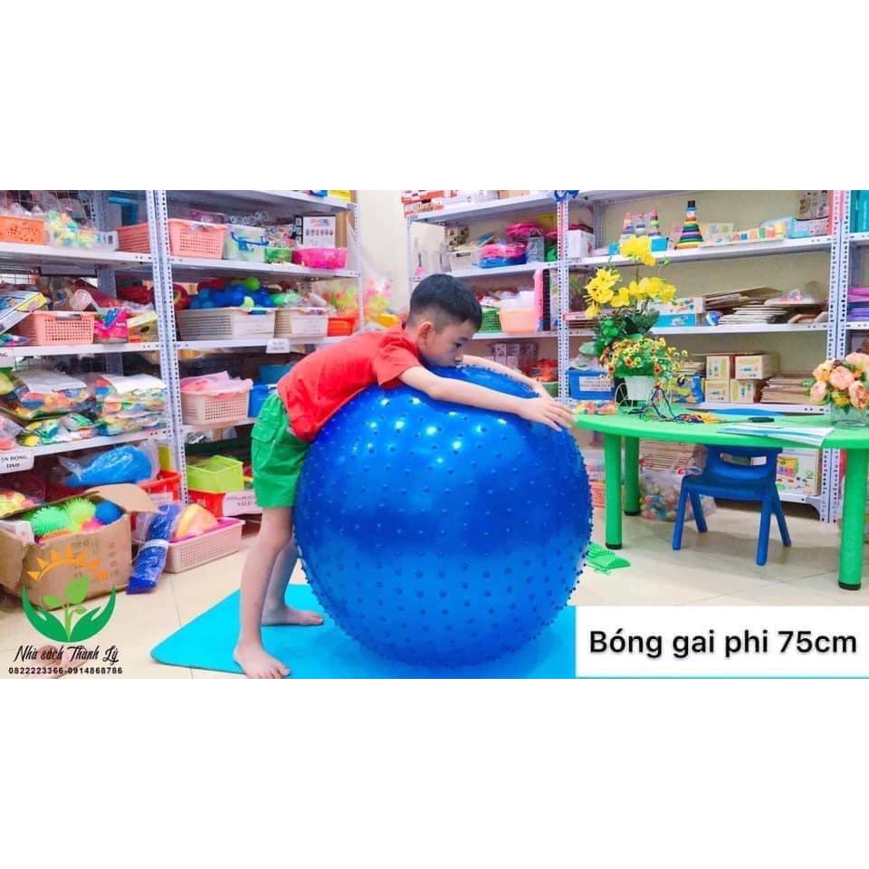 Bóng tập yoga, bóng gai tích hợp giúp trẻ điều hòa cảm giác, giúp bé luyện tập dẻo dai