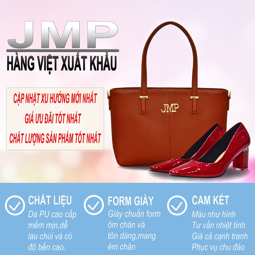JMP - Giày Sục Bít Đầu thân vải cao 1cm- AH241