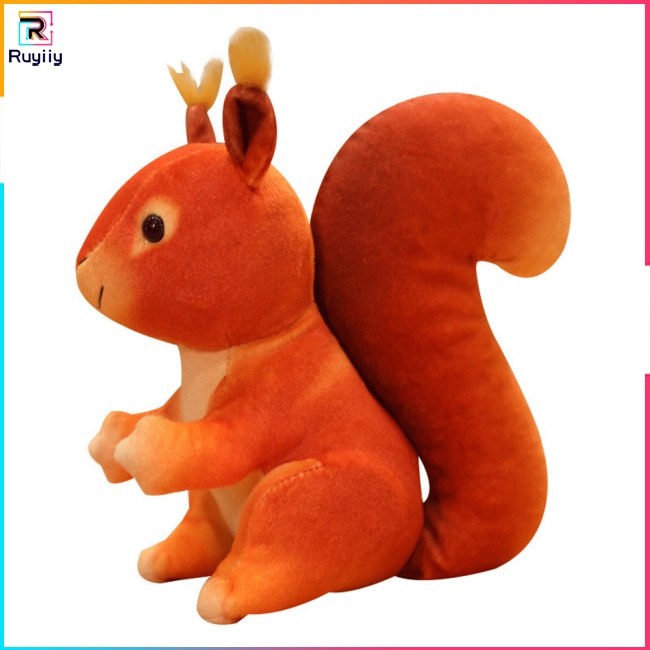 Thú Nhồi Bông Hình Con Sóc Nhiều Màu Mềm Mại