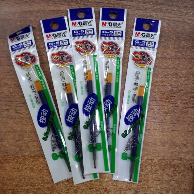 Ruột bút bi nước bấm béo M&G G5 cho bút GP1163