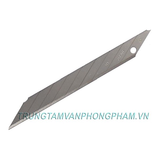 Vỉ 5 lưỡi dao NT BD100 [chính hãng] NT Cutter Spare Blade - Made in Osaka - Japan. Lưỡi dao 9mm 30 độ