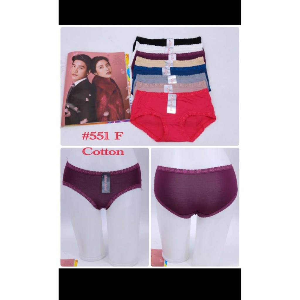 Quần lót cotton phối ren sisterhood 551 siêu đẹp ôm dáng hàng thái lan