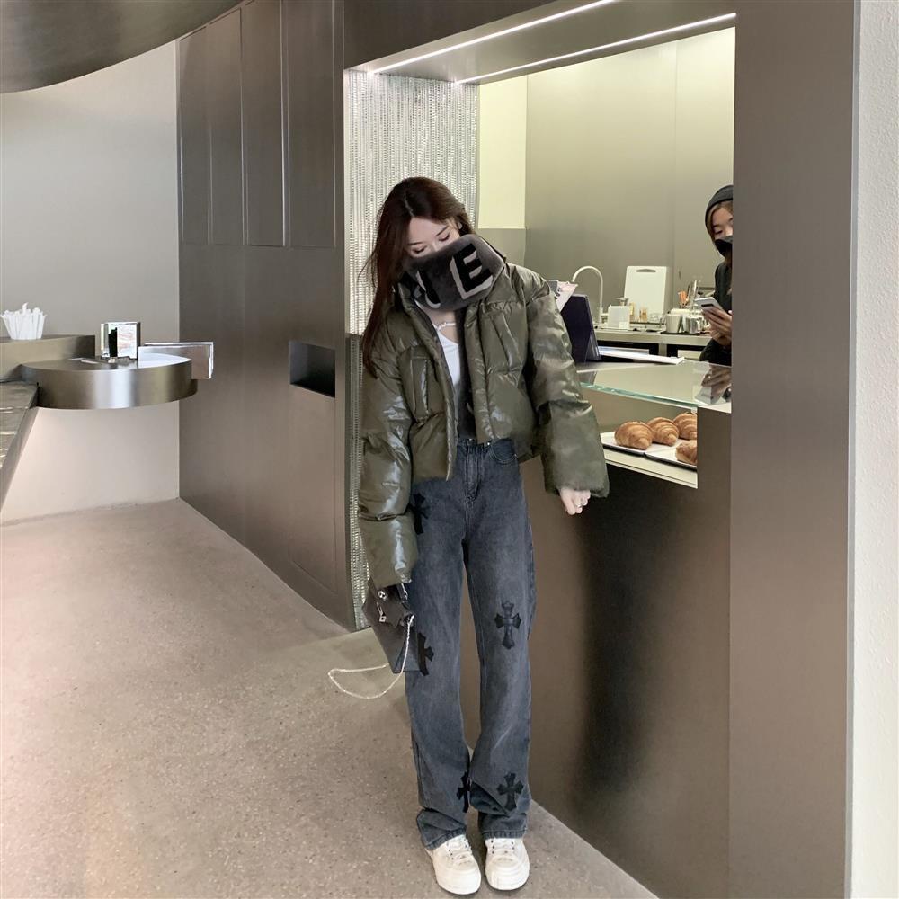 ◊Quần Jean Lưng Cao Ống Rộng Phong Cách Retro Mỹ