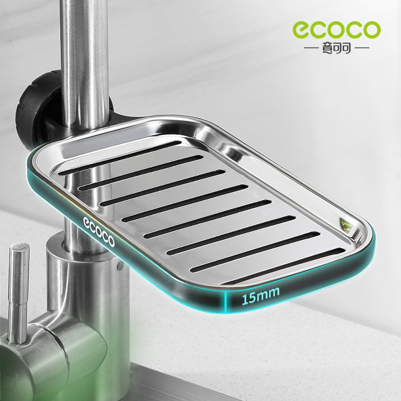 Giá để đồ thông minh kẹp vòi rửa bát, nhà tắm tiện dụng ecoco E1913-E1914