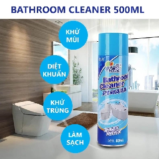 Bình Xịt Bọt Tuyết Tẩy Rửa Nhà Tắm MÀU XANH - Vệ Sinh Bathroom Cleaner