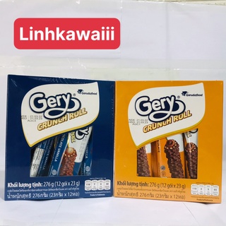 Bánh cuộn phủ Socola Gery Crunch Roll Hộp 276g
