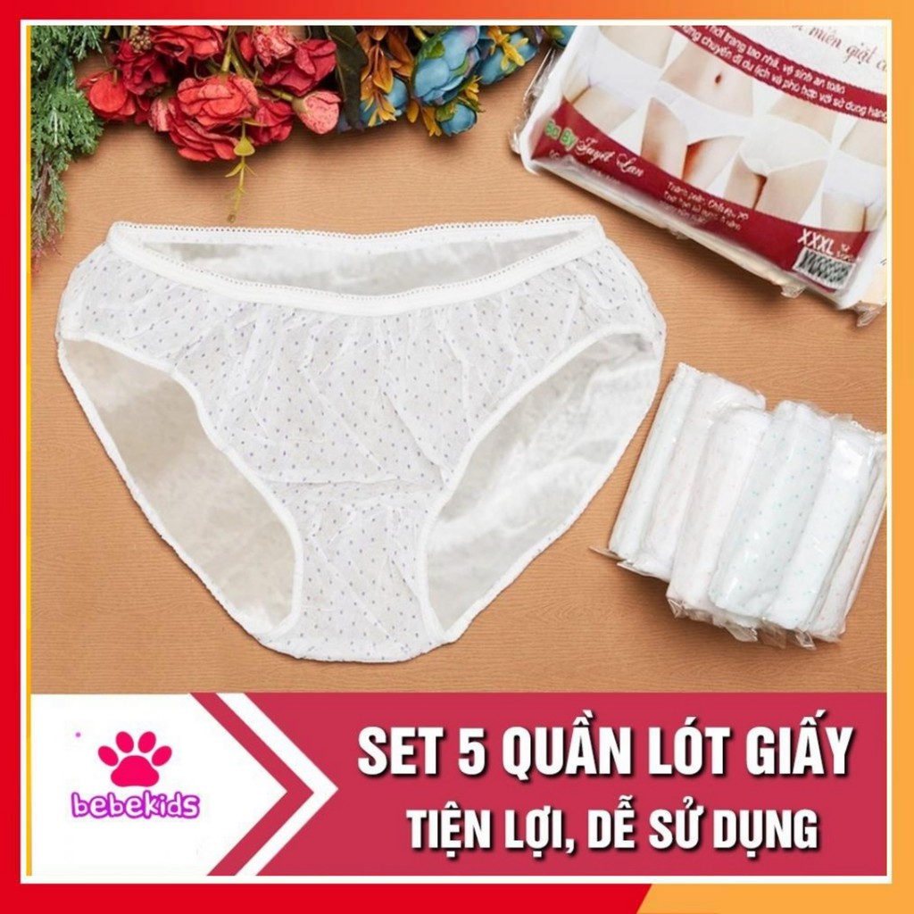 Quần lót mặc một lần, quần chíp giấy mặc trước và sau sinh mặc 1 lần | BigBuy360 - bigbuy360.vn
