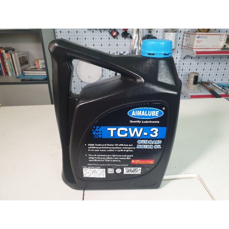 Nhớt 2 Kì Dành Cho Tàu Cano, Máy Cano 2 Kỳ Thương Hiệu Aimalube TCW3 Chai 4 Lít