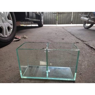 bể cá betta 2 ngăn, bể cá mini để bàn 25.10.C15