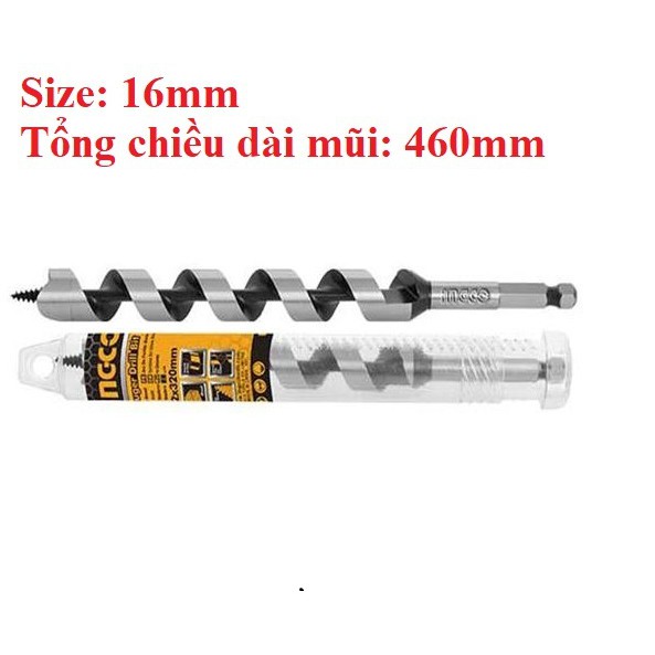 MŨI KHOAN GỖ XOẮN ỐC INGCO DBW3211602
