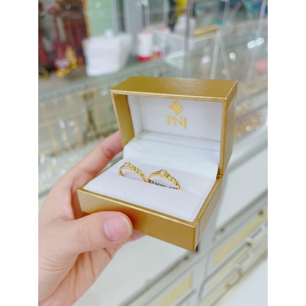 Hộp đựng nhẫn cặp 2 chiếc PNJ - Hàng chính hãng - Mới 100%