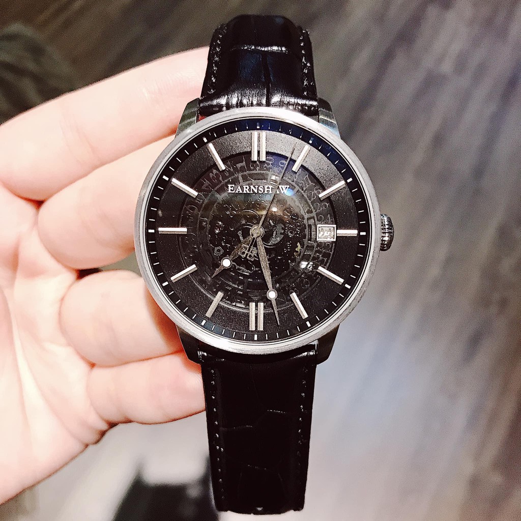 Đồng hồ nam THOMAS EARNSHAW Moonphse Skeleton Automatic Men's Watch ES-8075-01