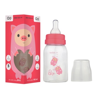 Bộ 3 Bình Sữa Agi Cổ Thường 120ml - binh sua