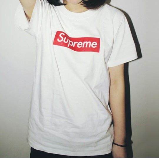 Women T-Shirt SUPERME Red Box White Letters Box Logo T-Shirt | BigBuy360 - bigbuy360.vn