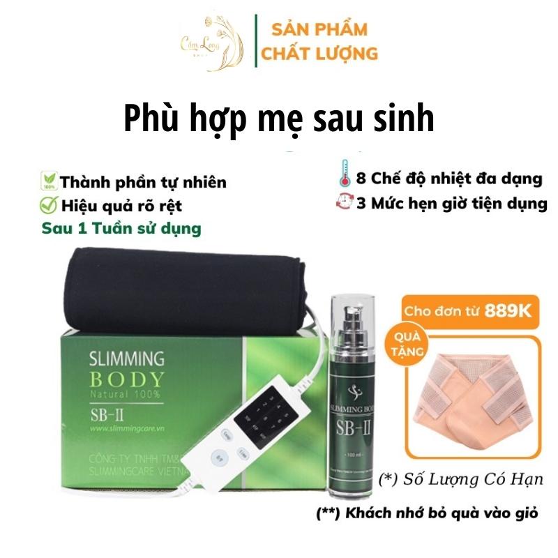 Đai quấn nóng giảm mỡ bụng slimming body care sb2, Slimming body giảm cân cấp tốc,  shop bách hóa cẩm long