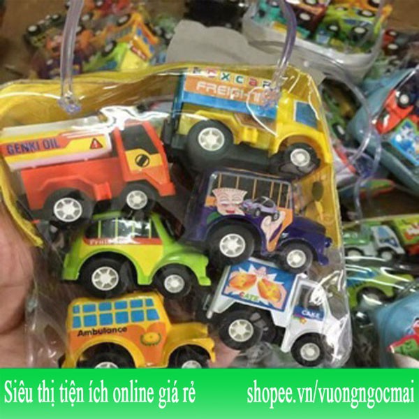 Bộ 6 ô tô nhỏ xinh, oto siêu xinh