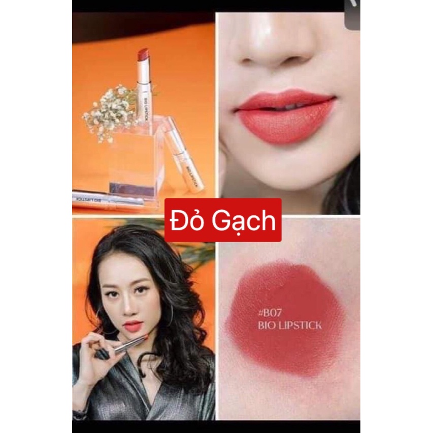 Son Lì Bio Lipstick 7 Màu Tươi Trẻ - Dưỡng Ẩm, Mềm Môi 3.5g