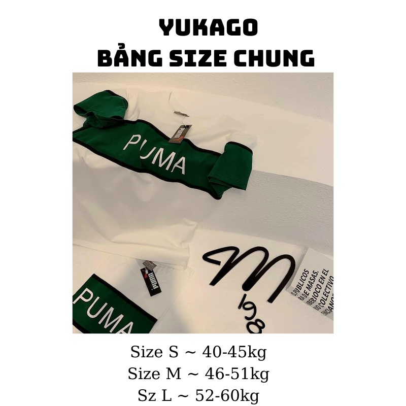 Áo thun nữ chất cotton pu.ma xanh trắng cá tính cho mùa hè M1.109.S | BigBuy360 - bigbuy360.vn