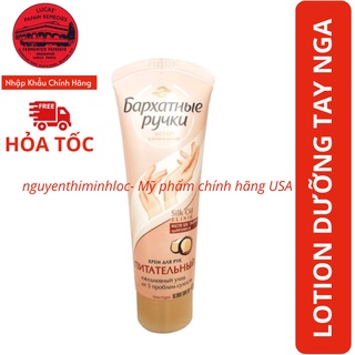 Lotion Kem Dưỡng Da Tay Lụa Silky Hand 80ml Dưỡng Ẩm Và Chăm Sóc Da Tay - Hàng Cao Cấp của Nga