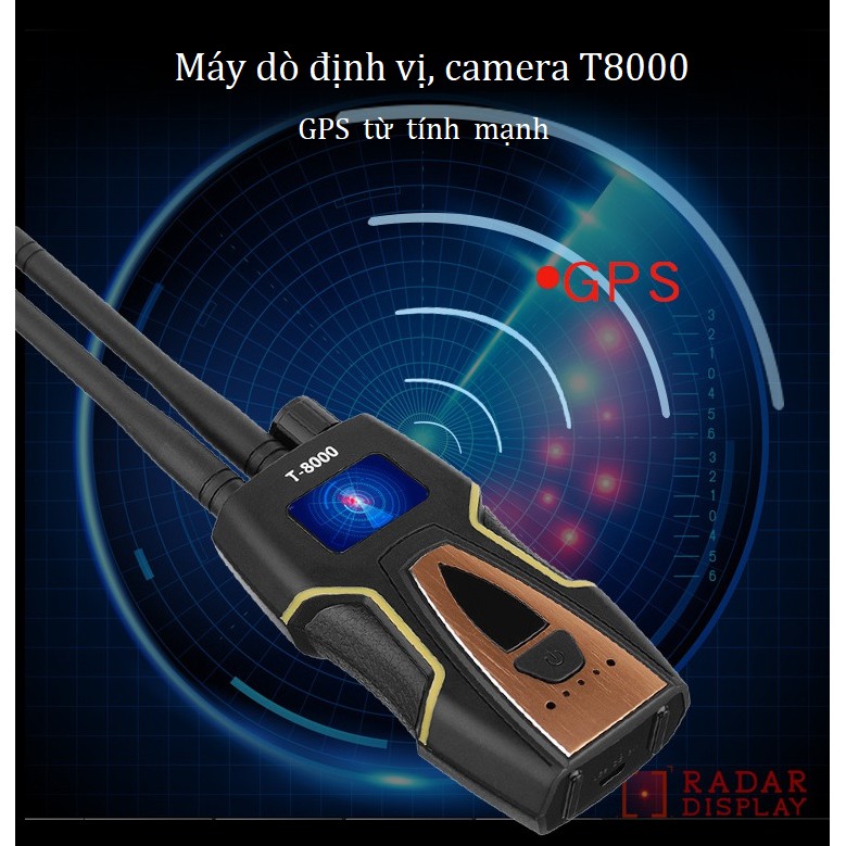 Máy dò định vị, camera T8000