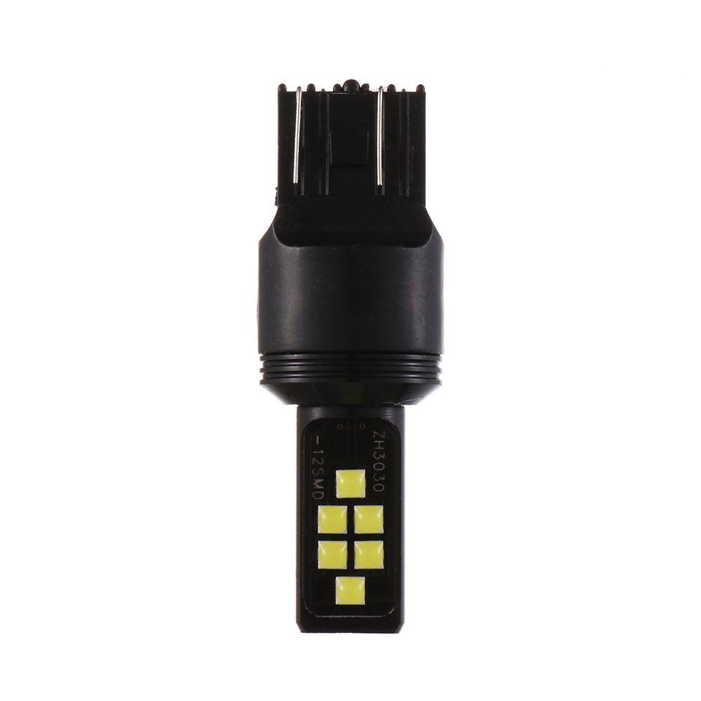 1 Đèn Phanh Xe Hơi Ánh Sáng Trắng 3030 12SMD T20 7443 W21 / 5W