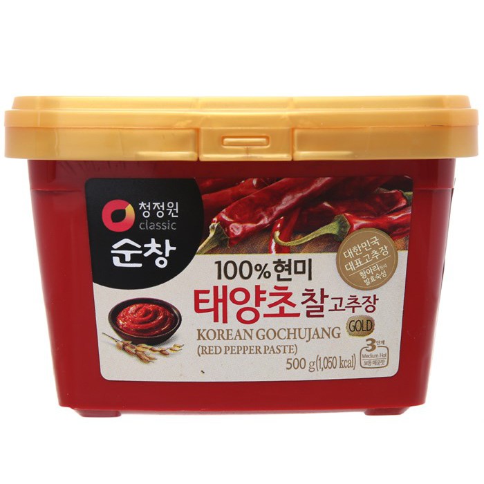 Tương ớt GOCHUJANG gạo lứt dùng để chấm, gia vị xào nấu món ăn, muối kim chi nhập khẩu Hàn Quốc