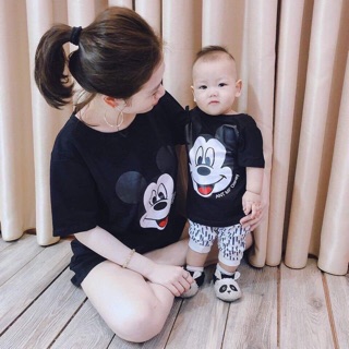 Set áo mẹ và bé mekey