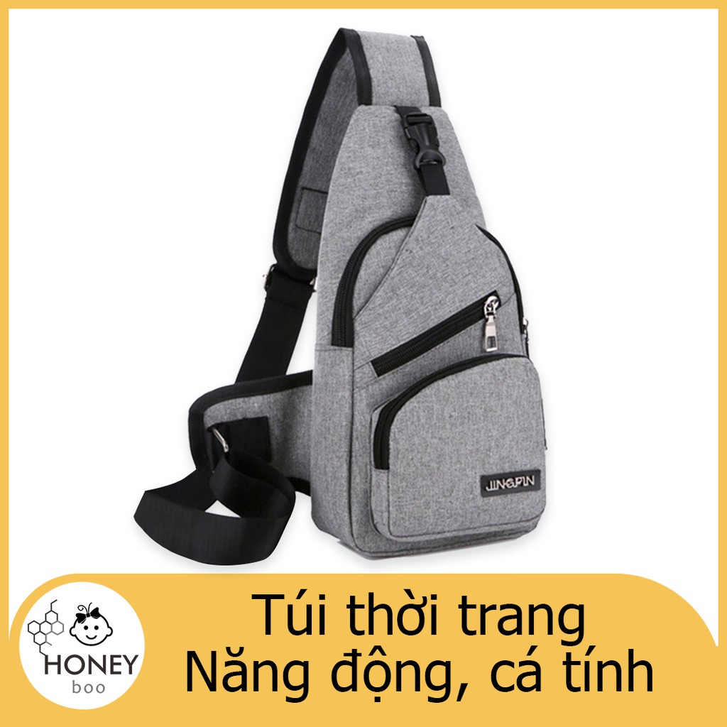 Túi Nam đeo chéo thời trang cá tính, có cổng sạc USB【PTS01】