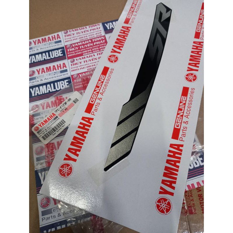 Tem xe đỏ 121 SIRIUS FI chính hãng yamaha 1FCF173F0000