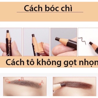 Chì xé kẻ mày màu nâu