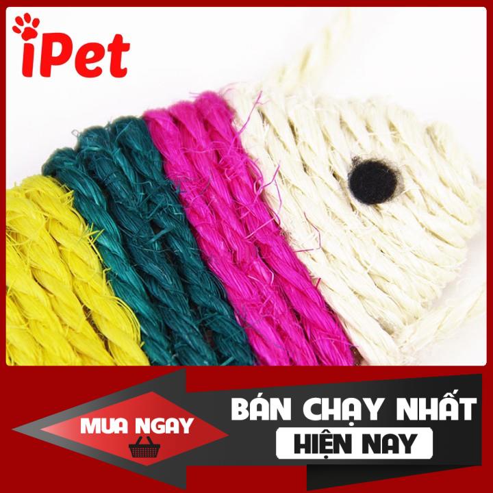 Bàn Cào Móng Dây Thừng Hình Con Cá Cho Mèo - iPet Shop 0