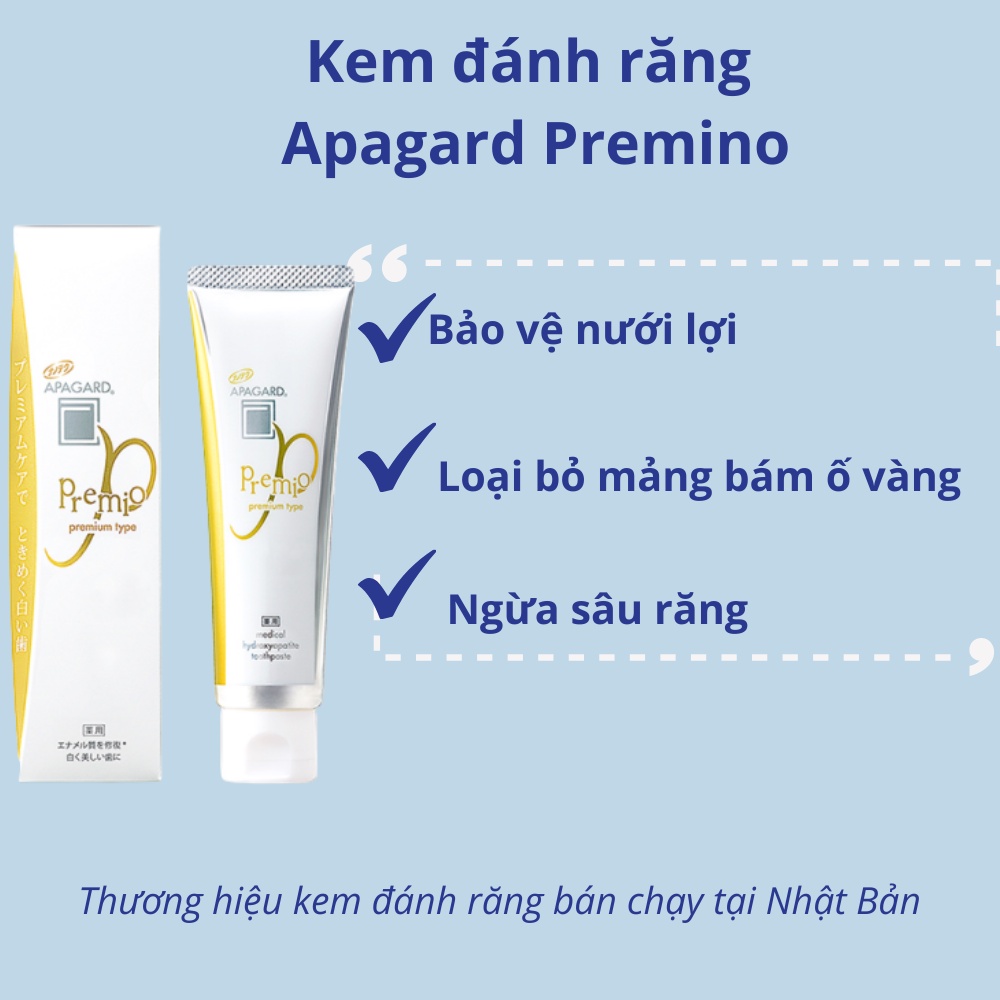 Kem đánh răng Apagard Premio bảo vệ nướu lợi 100g