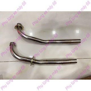 Cổ pô 27ly inox 7 khúc dream, wave, cub hàn pô