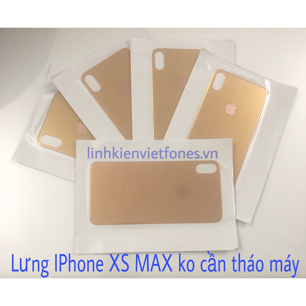 Nắp Lưng iPhone X/ XS/ XS MAX (lỗ to) không cần tháo máy