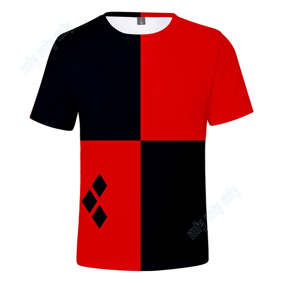 Áo Thun Tay Ngắn Cổ Tròn In Hình Birds of Prey Harley Quinn Adults and Kids Sizes