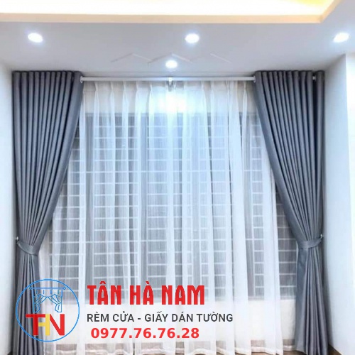 Rèm Cửa Sổ Cao Cấp, Rèm Cửa Chống Nắng 96%, Vải Treo Tường Trang Trí Decor Cửa