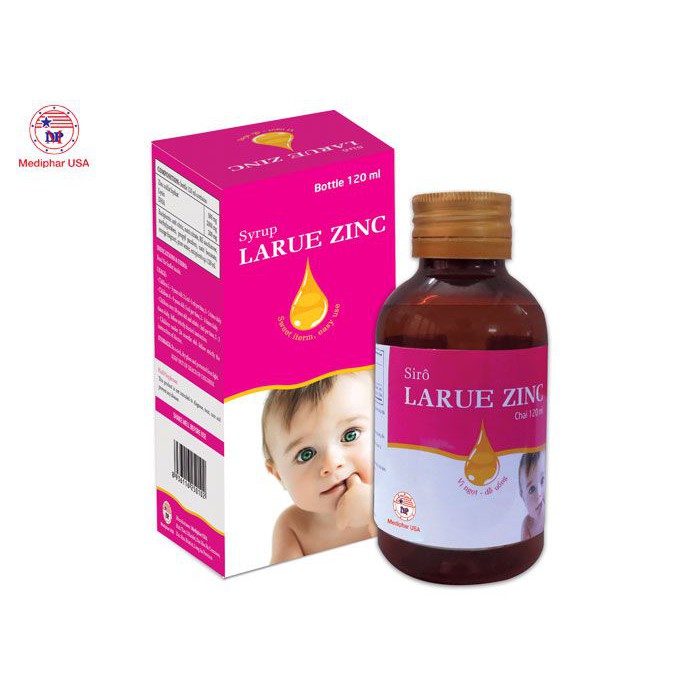 Bổ sung kẽm, lysine, DHA ăn ngon miệng – Sirô LARUE ZINC 120ml