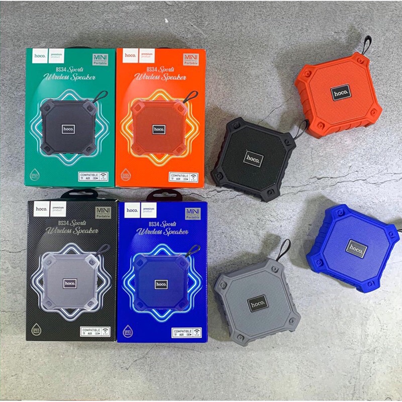 Loa bluetooth 💖 CHÍNH HÃNG 💖 Loa bluetooth mini Hoco BS-34, hỗ trợ âm nhạc BT, AUX, thẻ TF, phát lại USB