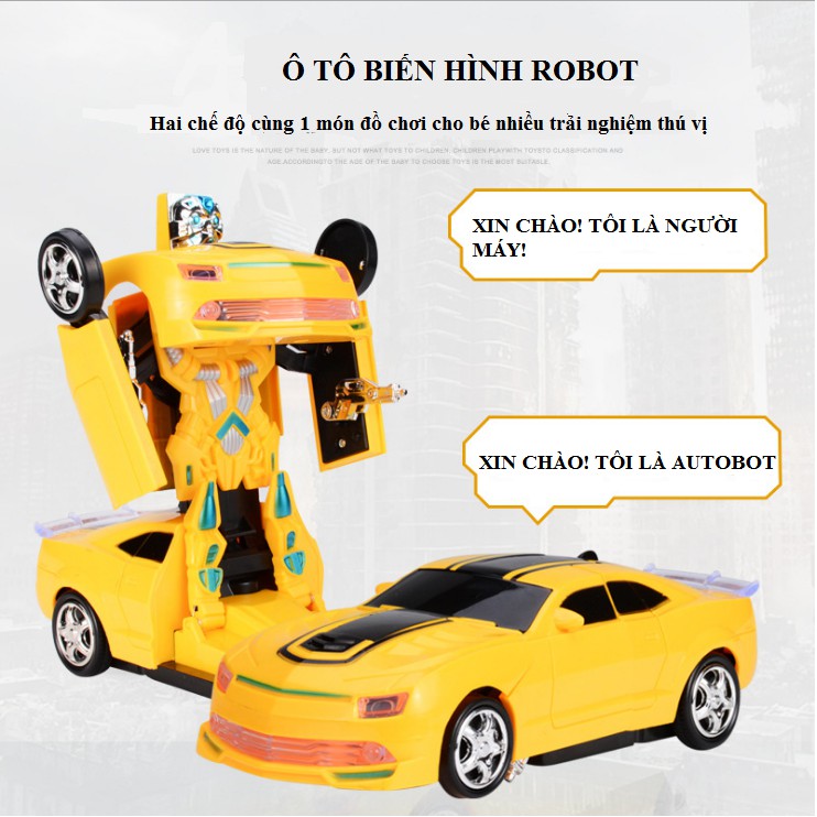 ĐỒ CHƠI Ô TÔ BIẾN HÌNH ROBOT 2 IN 1