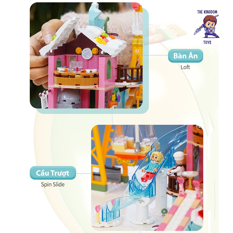 Đồ Chơi Lắp Ráp Friends Mô Hình Khu Trượt Tuyết Cú Hồng Mùa Đông Núi Alps Đồ Chơi Bé Gái B0962