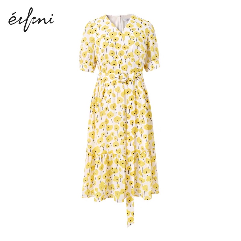 Đầm hoa vàng Eifini